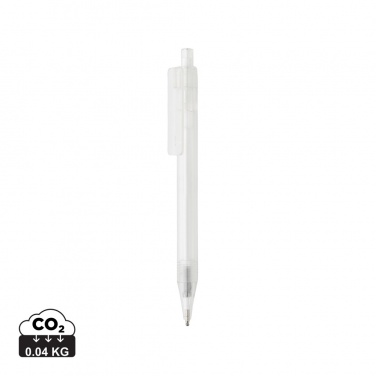 Logotrade promotional giveaway picture of: GRS RPET X8 transparent pen